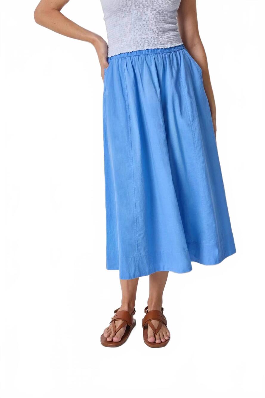 NEW LILLA P voile circle skirt in ultramarine